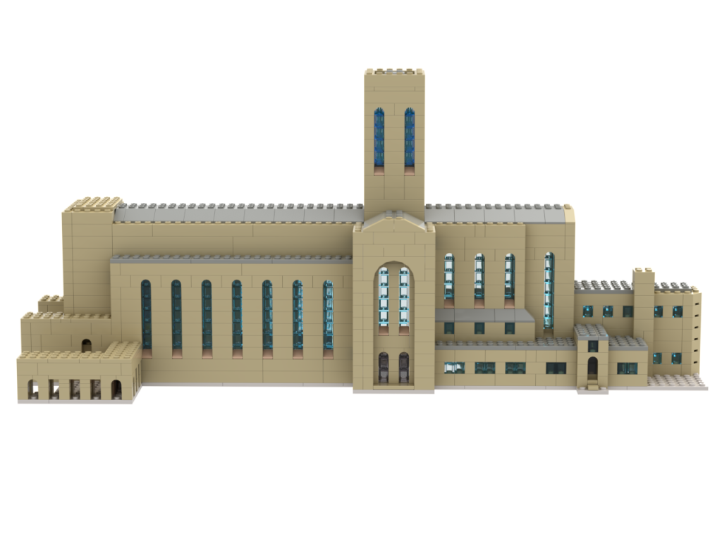 Lego MOC - Guildford Cathedral - Side View